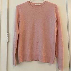Everlane Baby Pink Cashmere Crewneck Sweater, Size M